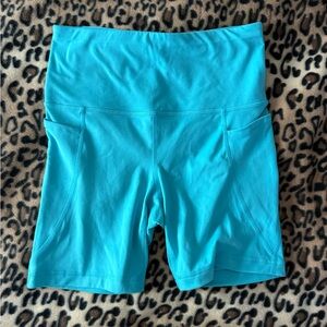 Athletic Works Women's Turquoise Bike Shorts